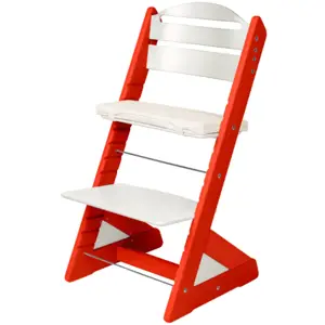 Dětská rostoucí židle JITRO PLUS červeno - bílá