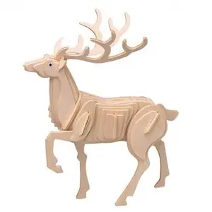 Produkt Dřevěné 3D puzzle dřevěná skládačka zvířata - Jelen M031