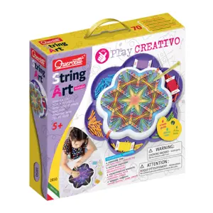 Produkt Quercetti Play Creativo String Art Mandala – kreslení pomocí nití a kolíčků