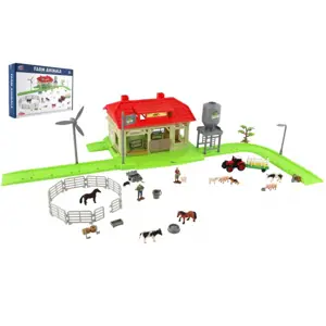 Produkt Teddies Sada domácí farma se zvířaty a traktorem s doplňky