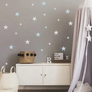 INSPIO modré hvězdičky - samolepky na zeď pro kluka