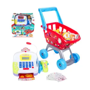 HračkyZaDobréKačky Dětská pokladna s nákupním košíkem