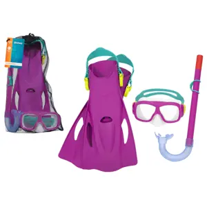Bestway Bestway Potápěčská sada pro děti růžová - šnorchl, brýle a ploutve