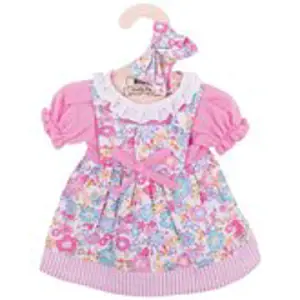 Produkt Bigjigs Toys Růžové květinové šaty pro panenku 38 cm