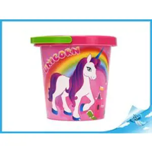 Produkt Lamps Baby kbelík na písek jednorožec holčičí růžový s obrázkem Unicorn 17 cm