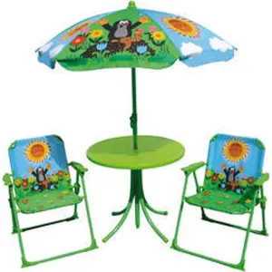 Zahradní set Krtek židle + stolek + deštník, WIKY, 170401