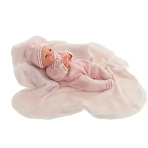 Produkt Antonio Juan 14155 BIMBA - mrkací panenka miminko se zvuky a měkkým látkovým tělem - 37 cm