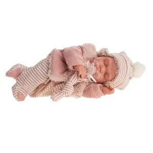 Produkt Antonio Juan 1787 LUNI - spící realistická panenka miminko se speciální pohybovou funkcí a měkkým látkovým tělem - 29 cm