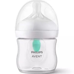 Avent láhev Natural Response průhledná dudlík s ventilem AirFree 1 ks 125 ml