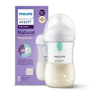 Produkt Avent Philips láhev Natural Response s ventilem AirFree medvěd 260 ml bílá