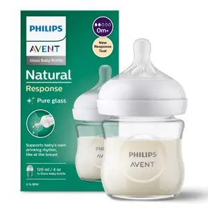 Produkt Avent Philips láhev Natural Response skleněná transparentní 120 ml