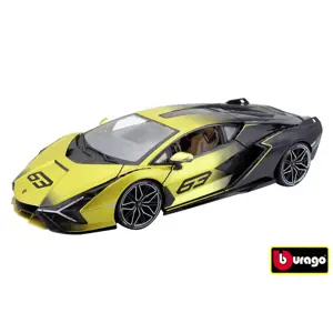 Bburago 1:18 TOP Lamborghini Sian FKP 37 yelow