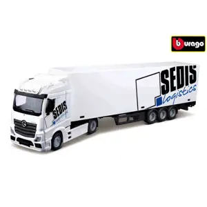 Bburago 1:43 MB Actros SEDIS Logistics s vysokozdvižným vozíkem a příslušenstvím