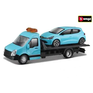 Bburago 1:43 Odtahovka + Renault Clio modré