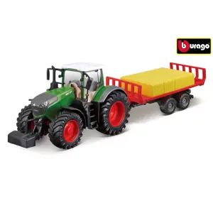 Produkt Bburago 10cm Farm tractor Fendt 1050 s přívěsem na balíky