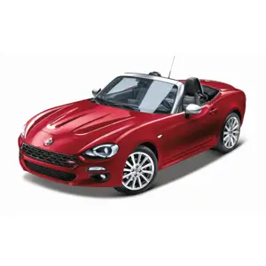 Bburago Plus Fiat 124 Spider červená BB18 21083R 1:24