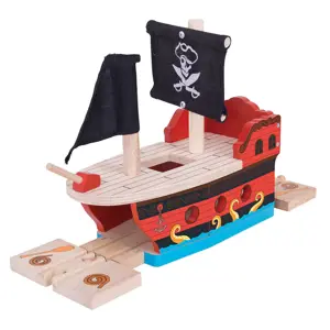 Bigjigs Rail dřevěná vláčkodráha - Pirátská galéra