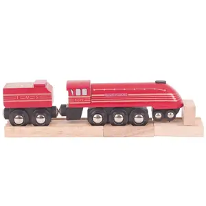 Bigjigs Rail replika lokomotivy Duchess of Hamilton+3 koleje