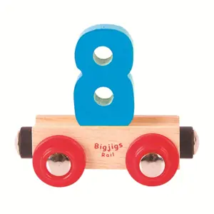 Produkt Bigjigs Rail vagónek dřevěné vláčkodráhy - Číslo 8