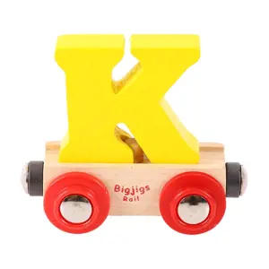 Produkt Bigjigs Rail vagónek dřevěné vláčkodráhy - Písmeno K