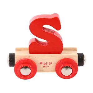 Produkt Bigjigs Rail vagónek dřevěné vláčkodráhy - Písmeno S