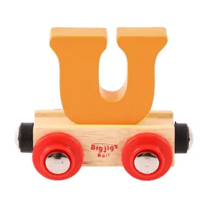 Produkt Bigjigs Rail vagónek dřevěné vláčkodráhy - Písmeno U