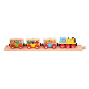 Produkt Bigjigs Rail vláček - Nákladní vlak se zeleninou