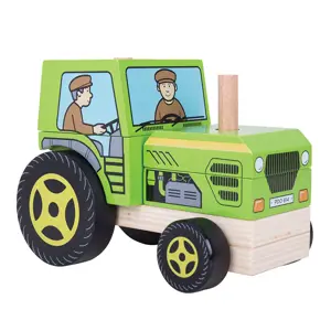 Produkt Bigjigs Toys dřevěné hračky - Nasazování traktor