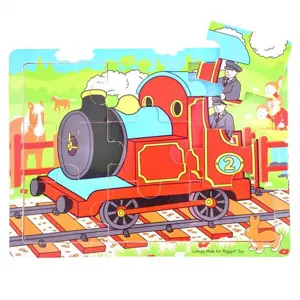 Produkt Bigjigs Toys dřevěné hračky - Puzzle Vlak - 9 dílků