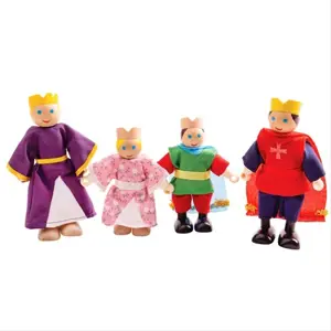 Bigjigs Toys Dřevěné postavičky královská rodina