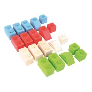 Produkt Bigjigs Toys dřevěné Spojkostky - Primary set