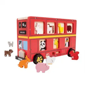 Produkt Bigjigs Toys dřevěný autobus se zvířátky