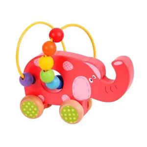 Produkt Bigjigs Toys Motorické hračky Motorický labyrint na kolečkách slon