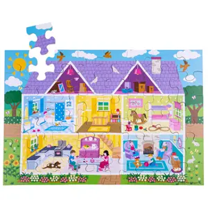 Produkt Bigjigs Toys Podlahové puzzle Domeček 48dílků