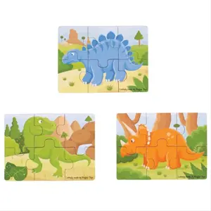 Produkt Bigjigs Toys puzzle 3v1 dinosauři