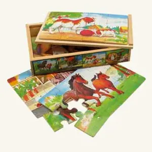 Produkt Bino dřevo puzzle zvířátka v krabičce