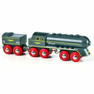 Brio 33697 Rychlý šedý vlak s vagonem