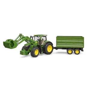 Produkt Bruder 3155 Traktor John Deere 7R 350 s čelním nakladačem a přívěsem