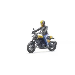 Bruder BWORLD Motocykl Ducati Scrambler s jezdcem měřítko:1:16