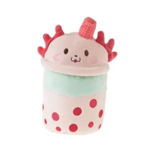 Bubble Tea Jahodový Axolotl plyšák 21cm