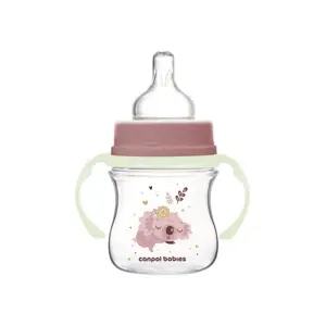 Produkt Canpol Babies EasyStart Lahvička Antikoliková 35/236_pin Sleepy Koala růžová 120ml