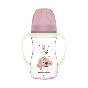 Canpol Babies EasyStart lahvička Antikoliková 35/237_pin Sleepy Koala růžová 240ml