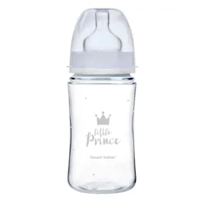 Produkt Canpol babies Kojenecká lahev se širokým hrdlem ROYAL BABY 240ml modrá