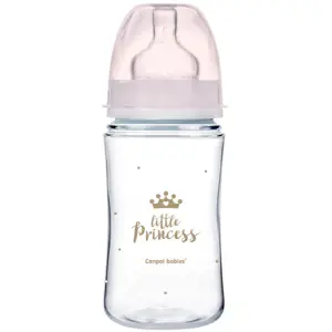 Produkt Canpol babies Kojenecká lahev se širokým hrdlem ROYAL BABY 240ml růžová