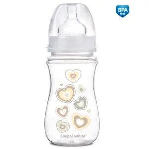 Canpol babies láhev se širokým hrdlem EASYSTART NEWBORN BABY Bílá 240ml