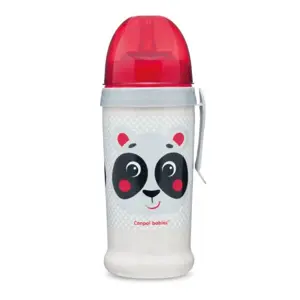 Produkt Canpol babies Láhev sportovní s nevylévací slámkou HELLO LITTLE 350 ml béžová