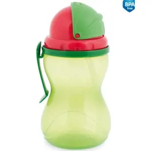 Produkt Canpol babies Sportovní láhev se slámkou 370 ml - zelená