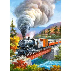 Produkt CASTORLAND Puzzle 200 ks Vlakový přejezd - vlak