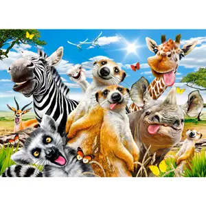 Produkt CASTORLAND Puzzle 260 ks African Selfiey - Africká zvířata