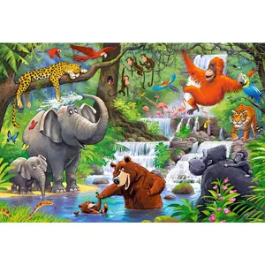 CASTORLAND Puzzle 40 ks Maxi Jungle Animals - Zvířata v džungli